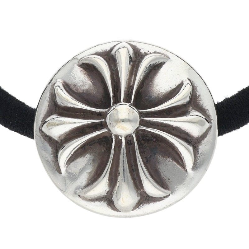 Chrome Hearts Cross Ball Hair Tie Silver/Black 925 Multi