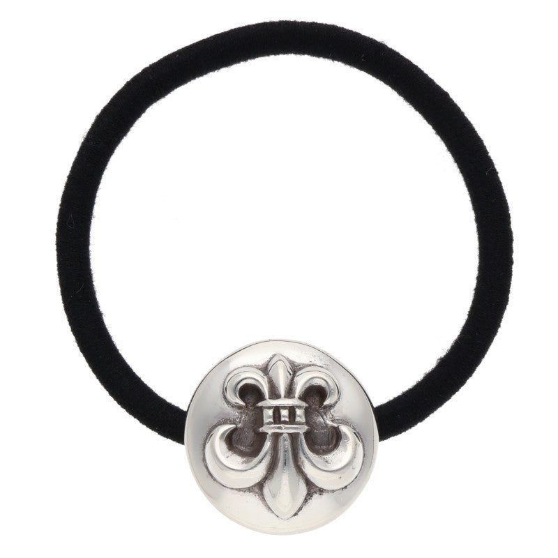 Chrome Hearts BS Fleur Button Hair Tie Silver/Black 925