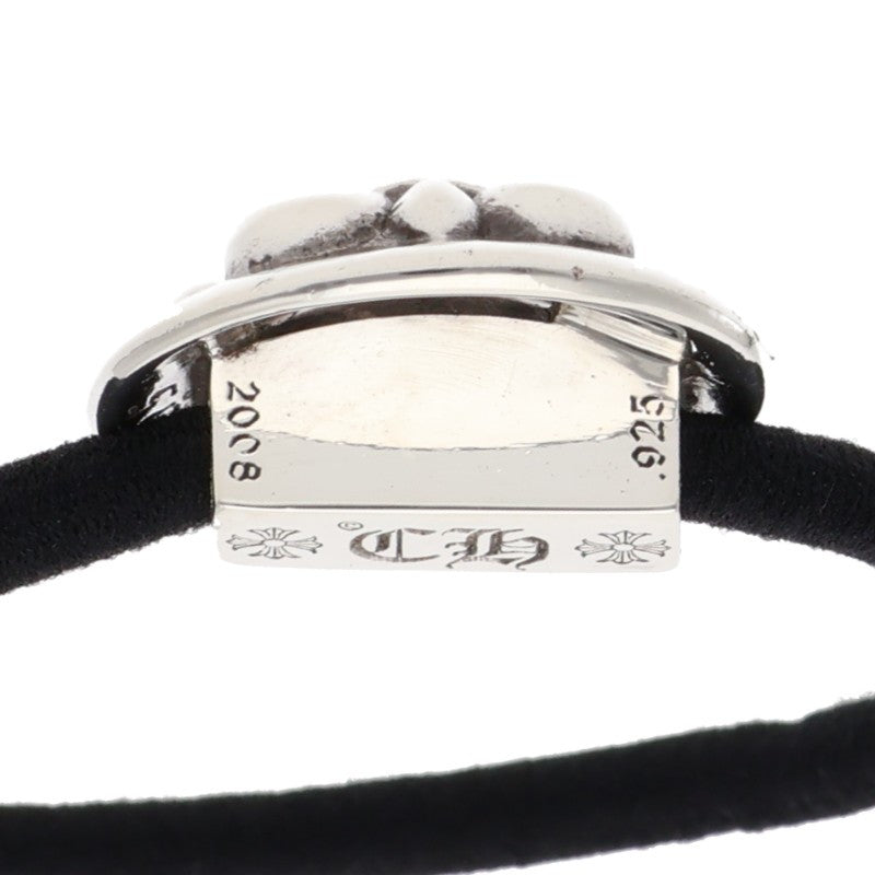 Chrome Hearts BS Fleur Button Hair Tie Silver/Black 925