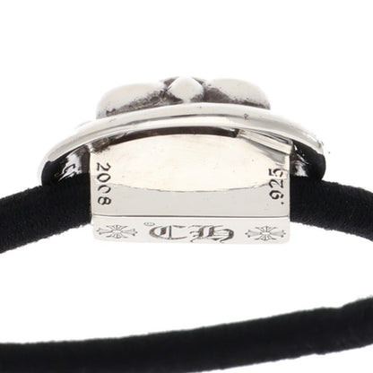 Chrome Hearts BS Fleur Button Hair Tie Silver/Black 925