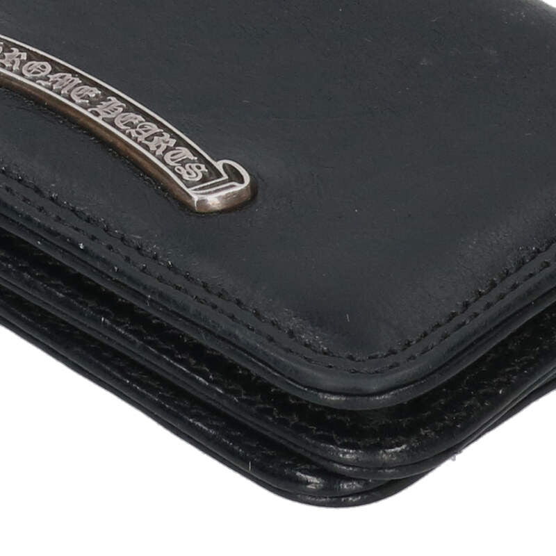Chrome Hearts Grommet Leather Card Case Black Size ONE SIZE