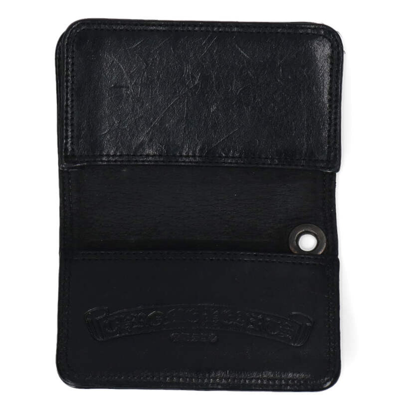 Chrome Hearts Grommet Leather Card Case Black Size ONE SIZE