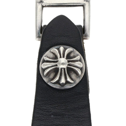 Chrome Hearts Cross Ball Button Leather Belt Size ONE SIZE