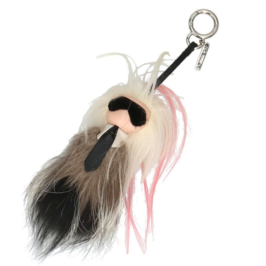 FENDI Karl Lagerfeld Fur Charm Multi Color Size ONE SIZE