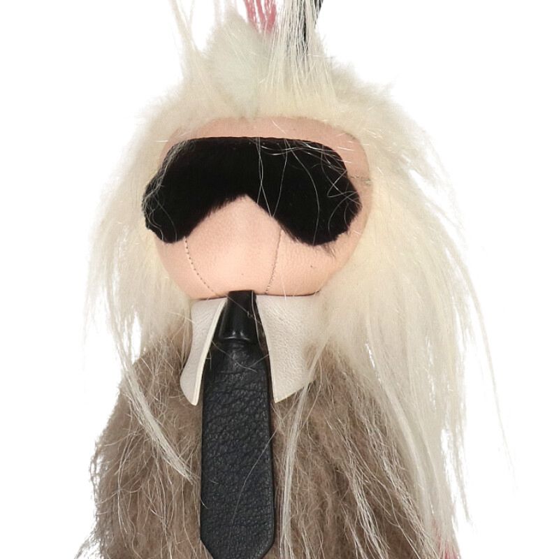 FENDI Karl Lagerfeld Fur Charm Multi Color Size ONE SIZE