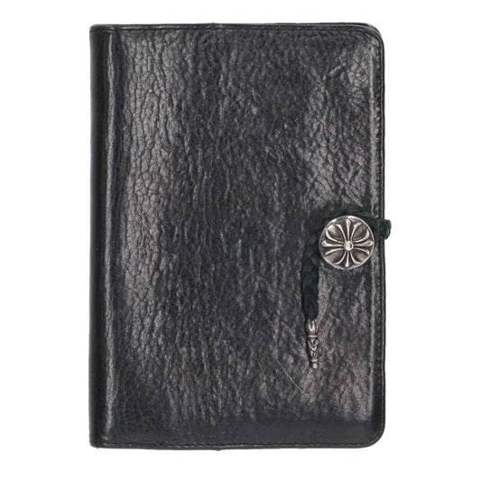 Chrome Hearts Crossball Button Leather Agenda Cover