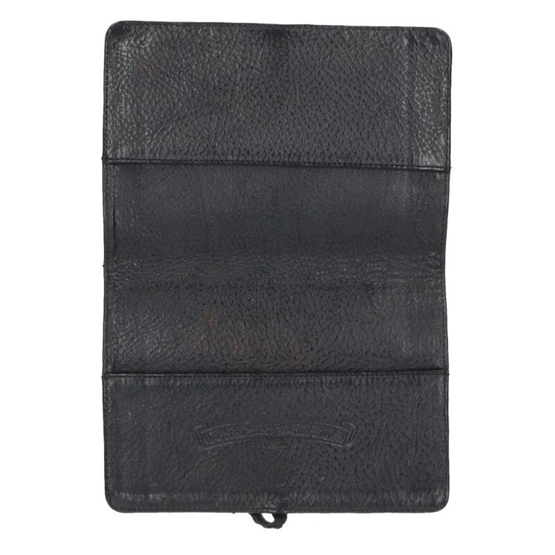 Chrome Hearts Crossball Button Leather Agenda Cover