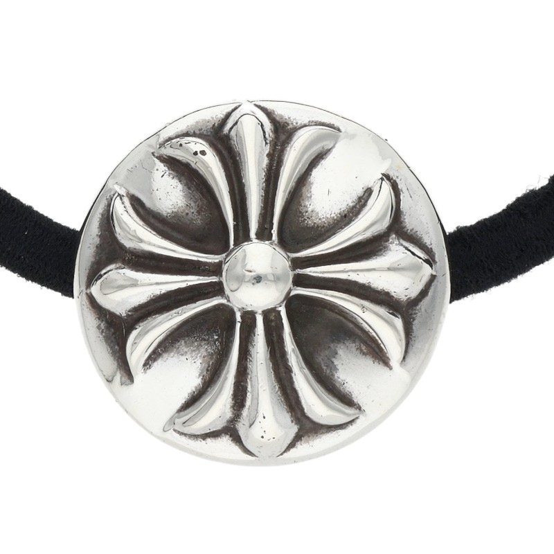 Chrome Hearts Cross Ball Hair Tie Silver 925