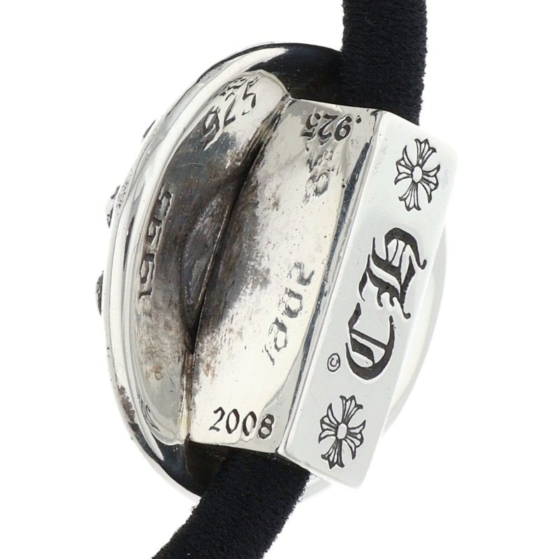 Chrome Hearts Silver Cross Ball Concho Hair Band