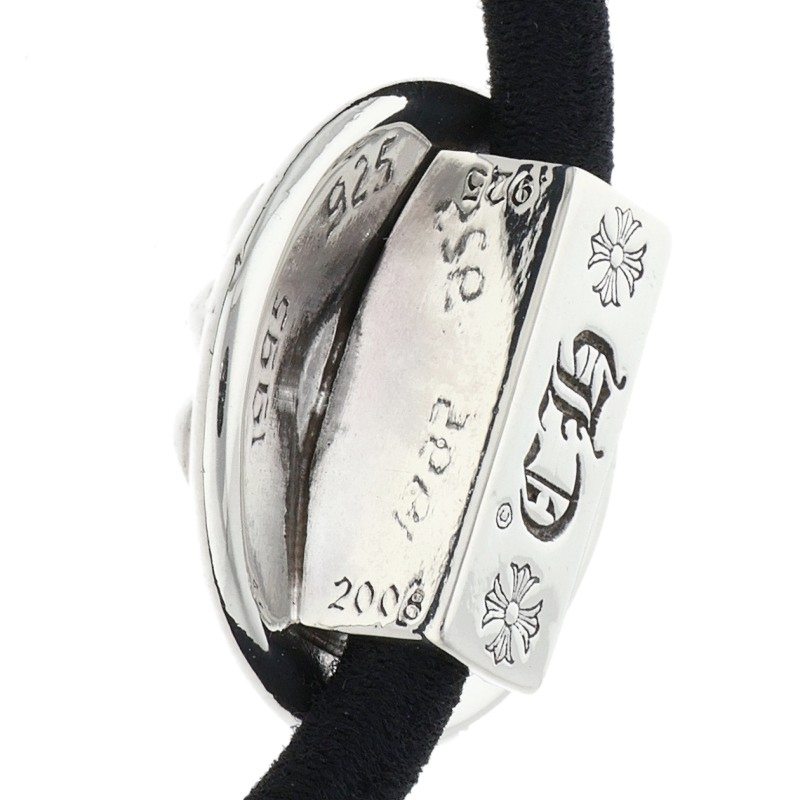 Chrome Hearts Silver Cross Ball Concho Hair Band