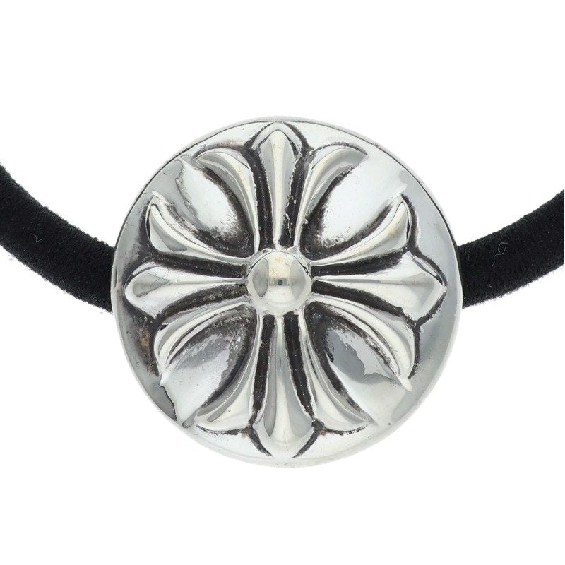 Chrome Hearts Silver Cross Ball Concho Hair Band