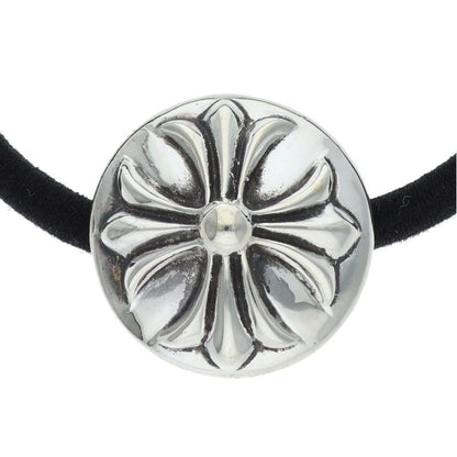 Chrome Hearts Silver Cross Ball Concho Hair Band