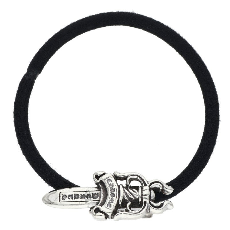 Chrome Hearts Old Dagger Concho Hair Band Silver/Black