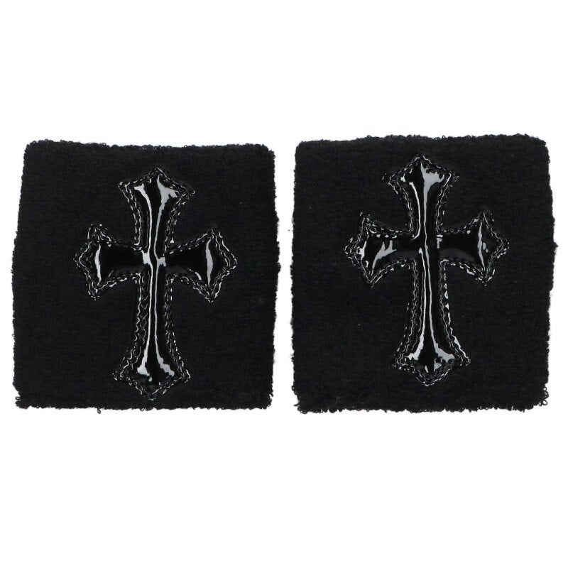 Chrome Hearts Sweatband Patent Cross Patch Wristband Multi