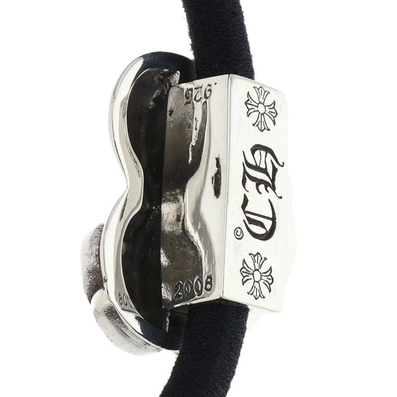 Chrome Hearts 925 Silver Heart Button Hair Tie