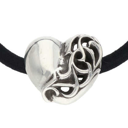 Chrome Hearts 925 Silver Heart Button Hair Tie
