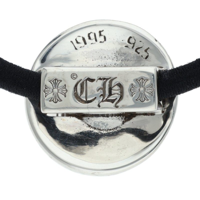 Chrome Hearts 925 Silver Cross Ball Button Hair Concho