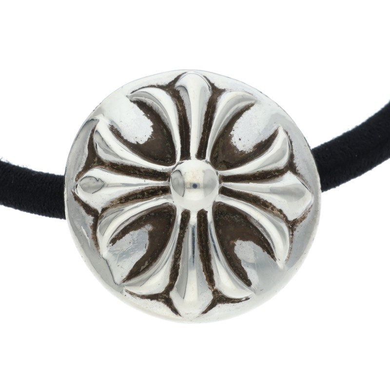 Chrome Hearts 925 Silver Cross Ball Button Hair Concho