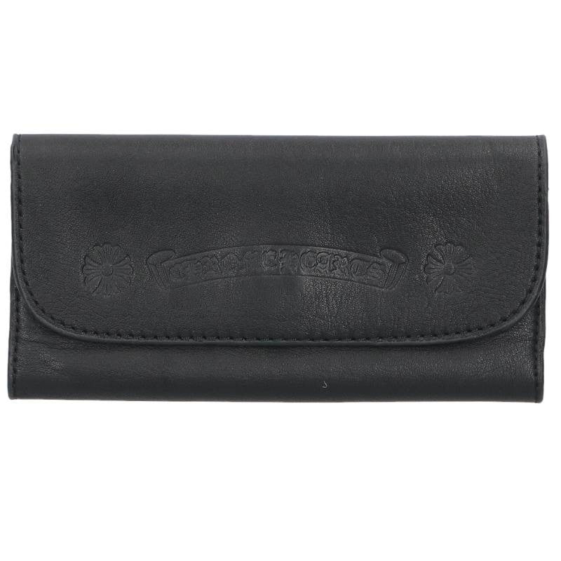 Chrome Hearts Black Leather Eyewear Case Size ONE SIZE