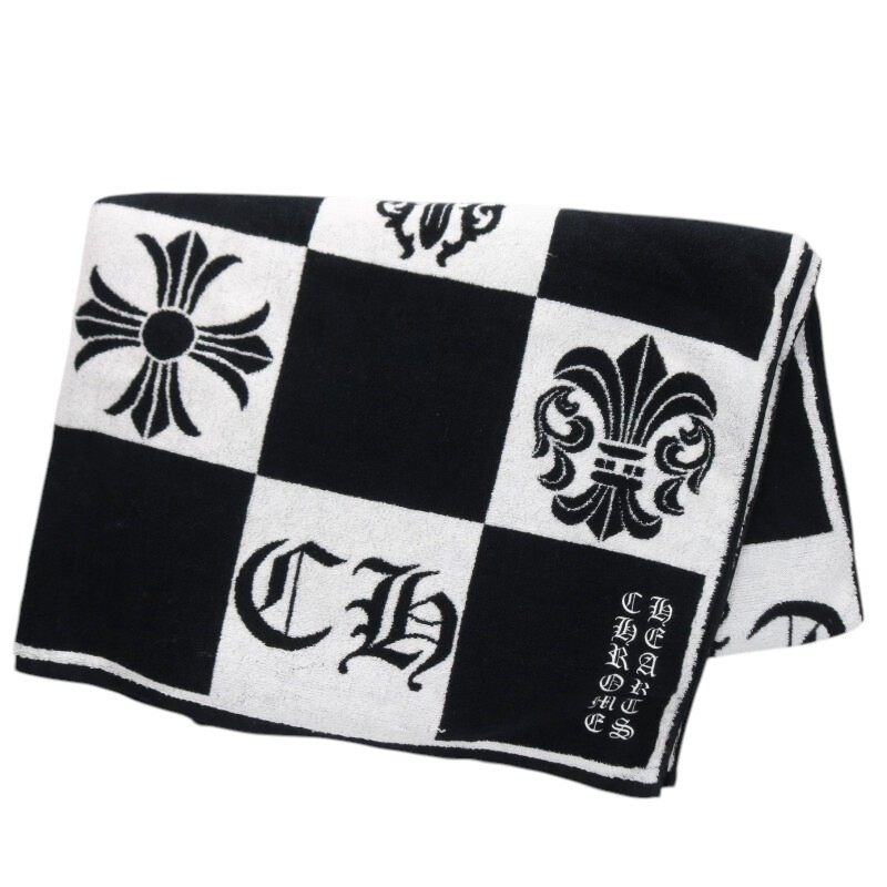 Chrome Hearts All-Over Print Cotton Beach Towel Multi