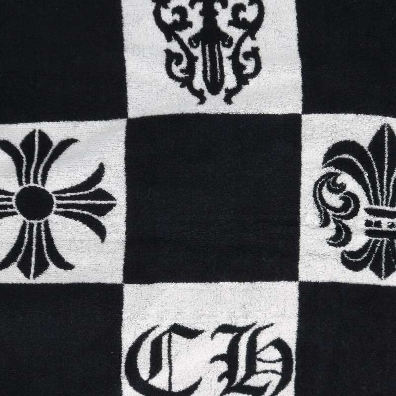 Chrome Hearts All-Over Print Cotton Beach Towel Multi