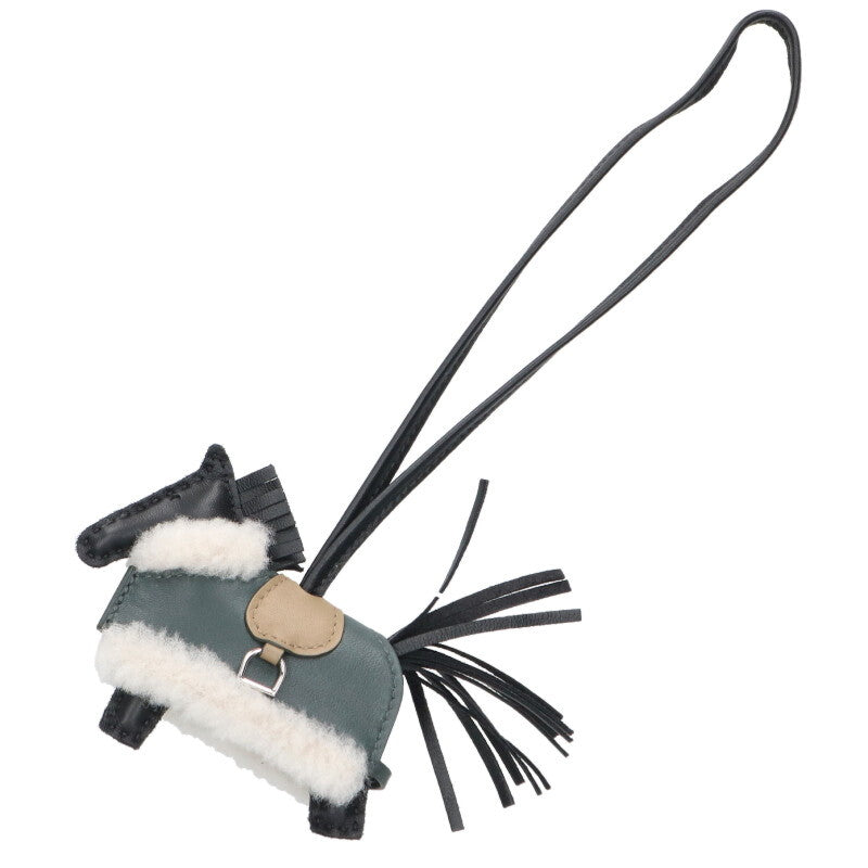 HERMES Rodeo Robeo Plush PM Leather Bag Charm Size ONE SIZE