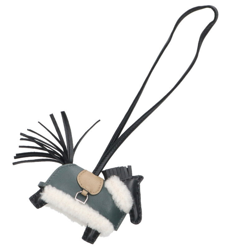HERMES Rodeo Robeo Plush PM Leather Bag Charm Size ONE SIZE