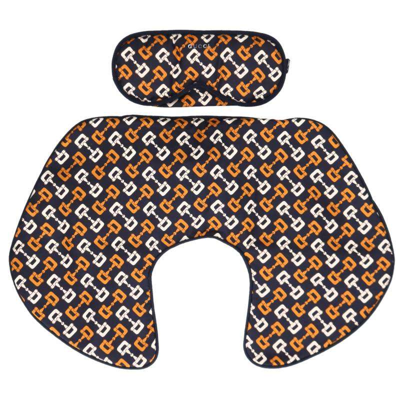 GUCCI Horsebit Mask & Pillow Travel Set Size ONE SIZE