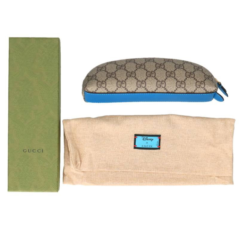 GUCCI 662129 Brown/Blue GG Character Pen Case
