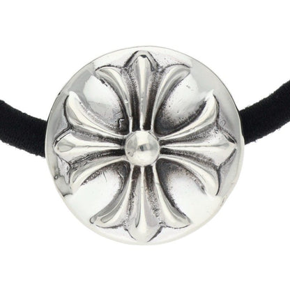 Chrome Hearts 925 Silver Cross Ball Button Hair Concho