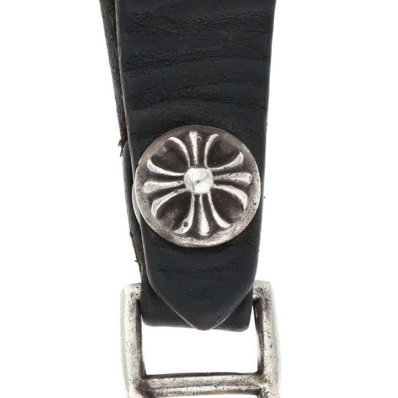 Chrome Hearts Cross Ball Button Leather Belt Size ONE SIZE