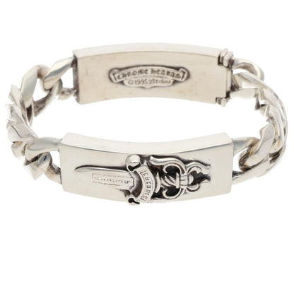 Chrome Hearts Double ID Dagger Heart Bracelet Size ONE SIZE