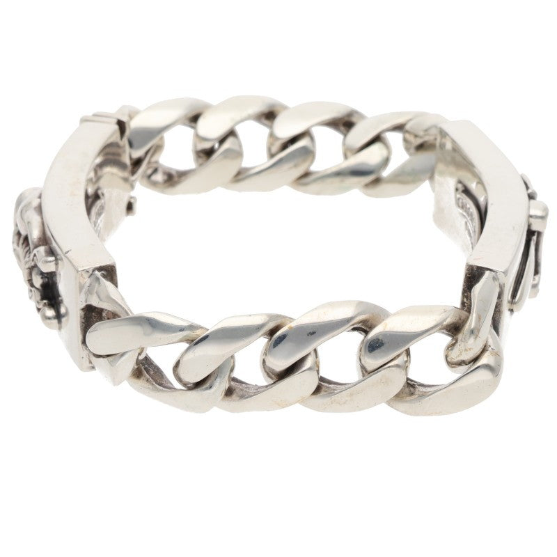 Chrome Hearts Double ID Dagger Heart Bracelet Size ONE SIZE