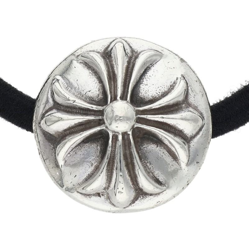 Chrome Hearts Cross Ball Button Concho Hairband Silver