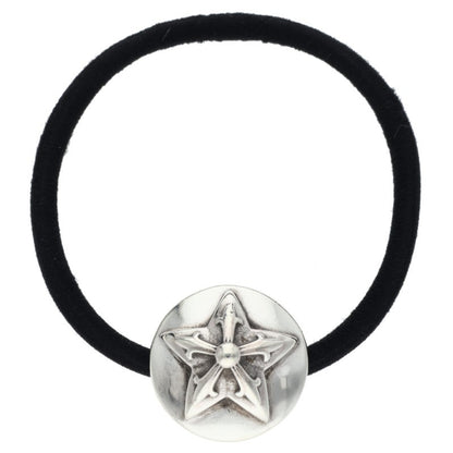 Chrome Hearts Star Button Concho Hairband Silver Black
