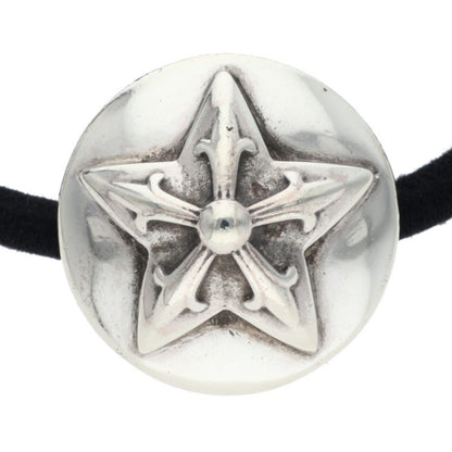 Chrome Hearts Star Button Concho Hairband Silver Black