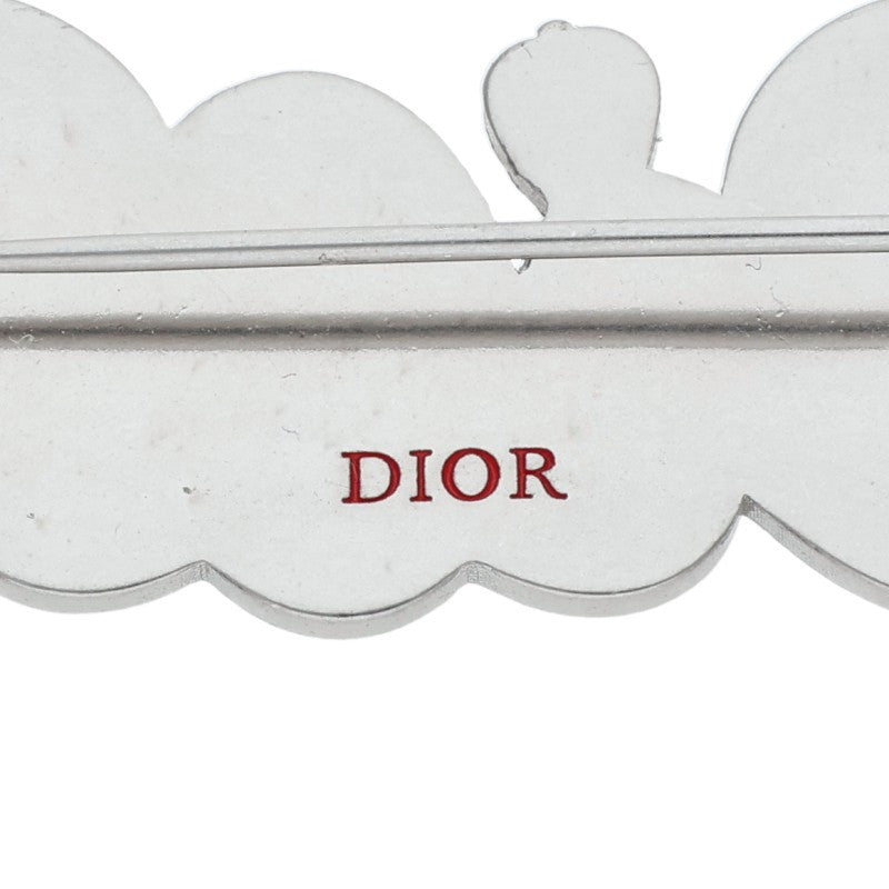 DIOR KAWS Snake Logo Brooch Silver