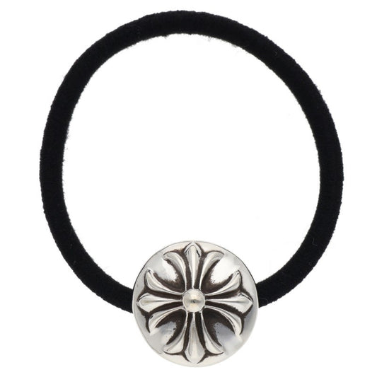 Chrome Hearts Cross Ball Button Concho Hairband Silver Black