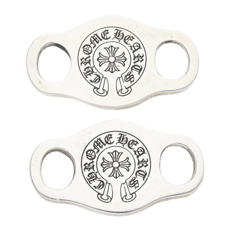 Chrome Hearts V1 Horseshoe Shoelace Charms Silver Pair