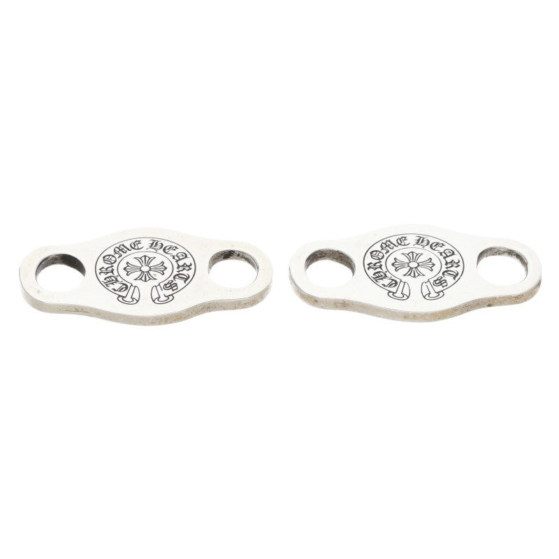 Chrome Hearts V1 Horseshoe Shoelace Charms Silver Pair