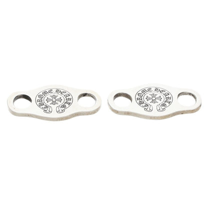 Chrome Hearts V1 Horseshoe Shoelace Charms Silver Pair