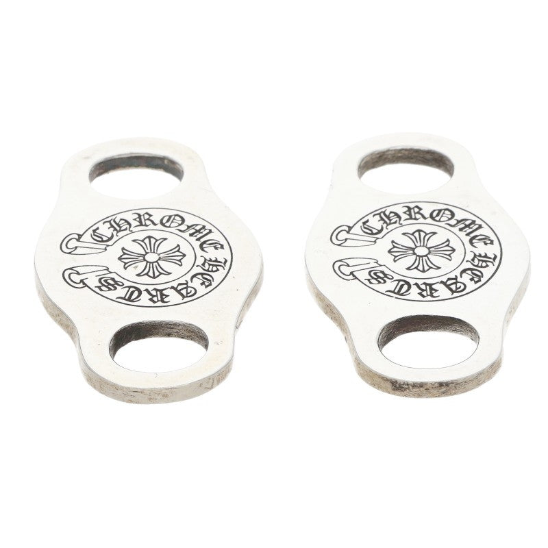 Chrome Hearts V1 Horseshoe Shoelace Charms Silver Pair