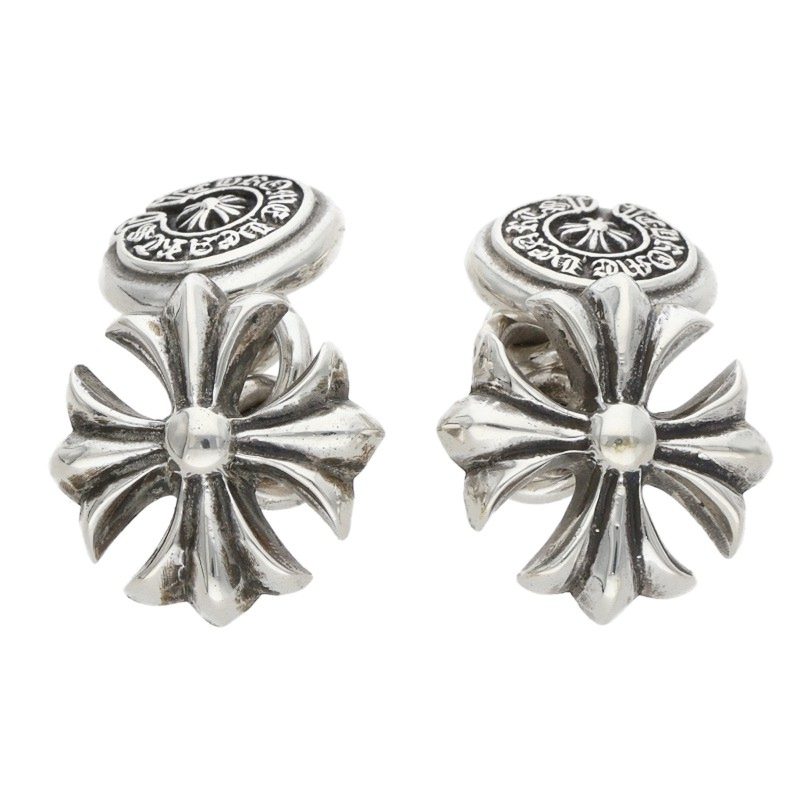 Chrome Hearts CH Plus Silver Cufflinks Pair