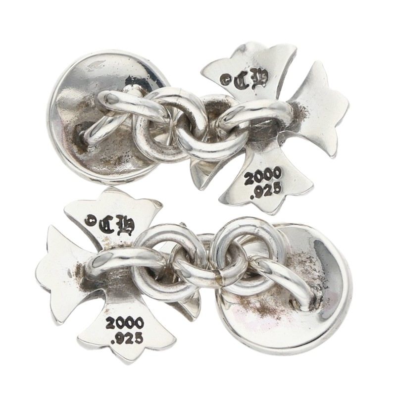 Chrome Hearts CH Plus Silver Cufflinks Pair