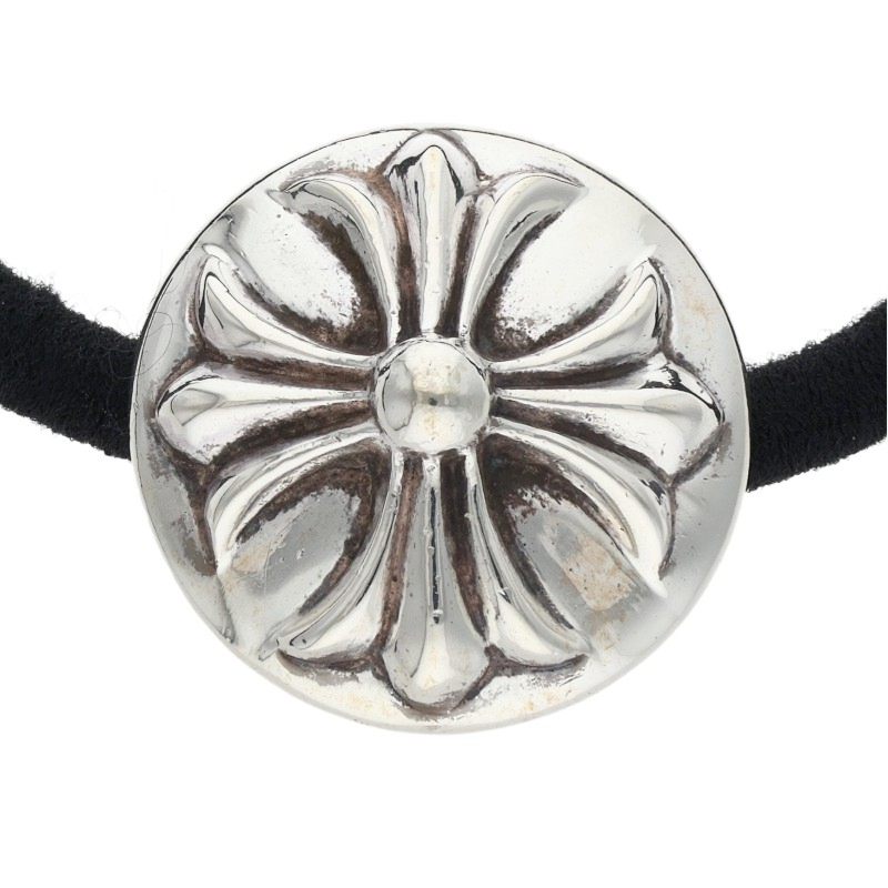 Chrome Hearts Silver Cross Ball Concho