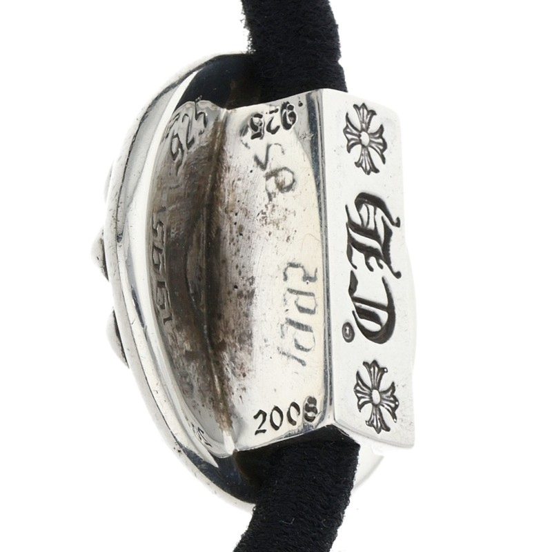 Chrome Hearts Silver Cross Ball Concho Hair Tie