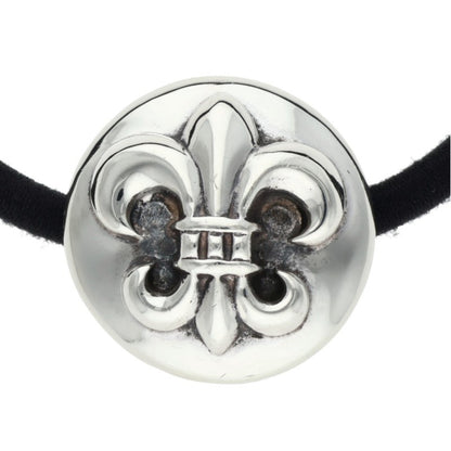 Chrome Hearts BS Flare Button Hair Tie Silver/Black