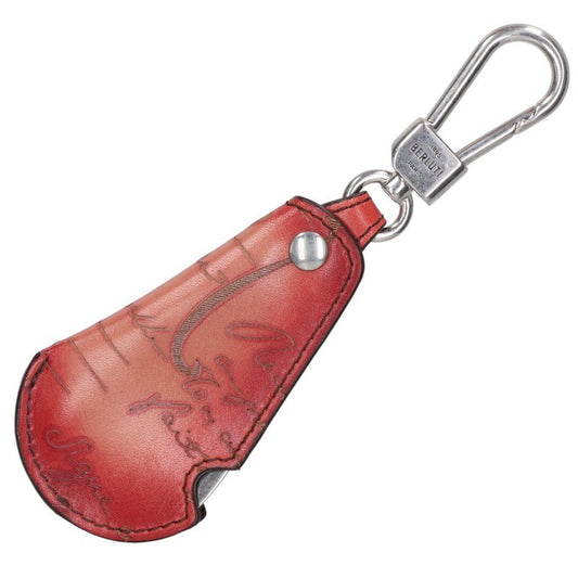 Berluti Calligraphy Leather Key Shoehorn Multi Keychain Size ONE SIZE