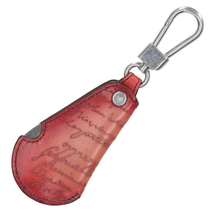Berluti Calligraphy Leather Key Shoehorn Multi Keychain Size ONE SIZE