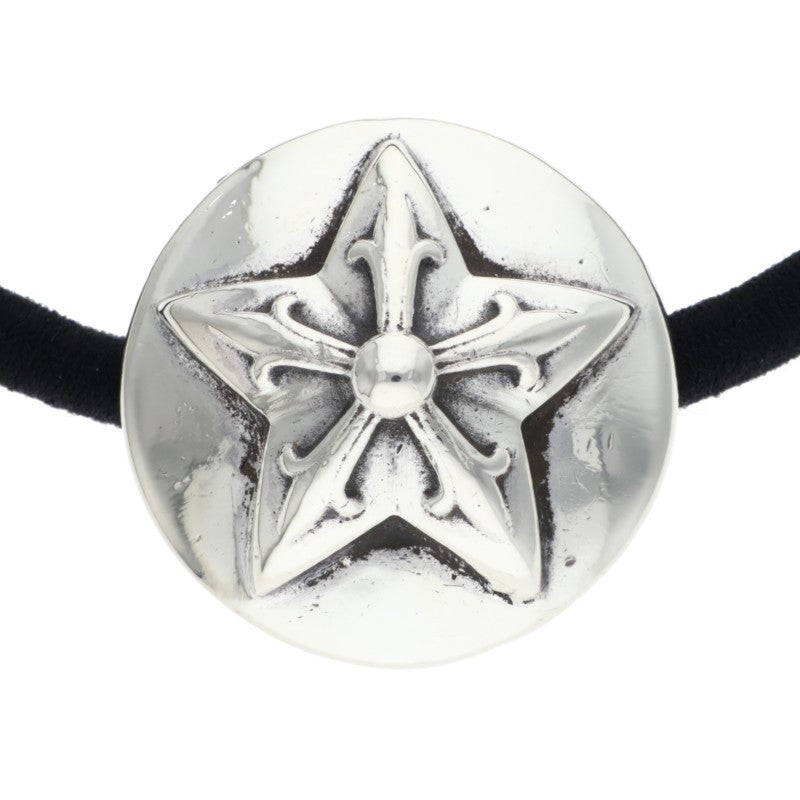 Chrome Hearts Star Button Silver Concho Hair Tie